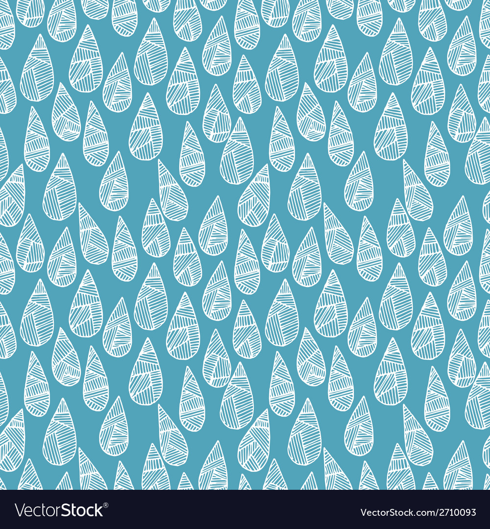 Seamless Pattern With Rain Drops Royalty Free Vector Image