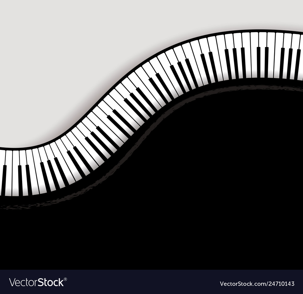 Top View Piano Keys Royalty Free Vector Image Vectorstock