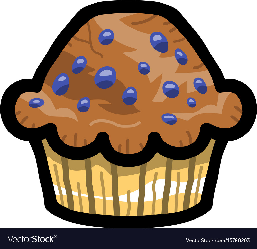 Muffin Royalty Free Vector Image Vectorstock