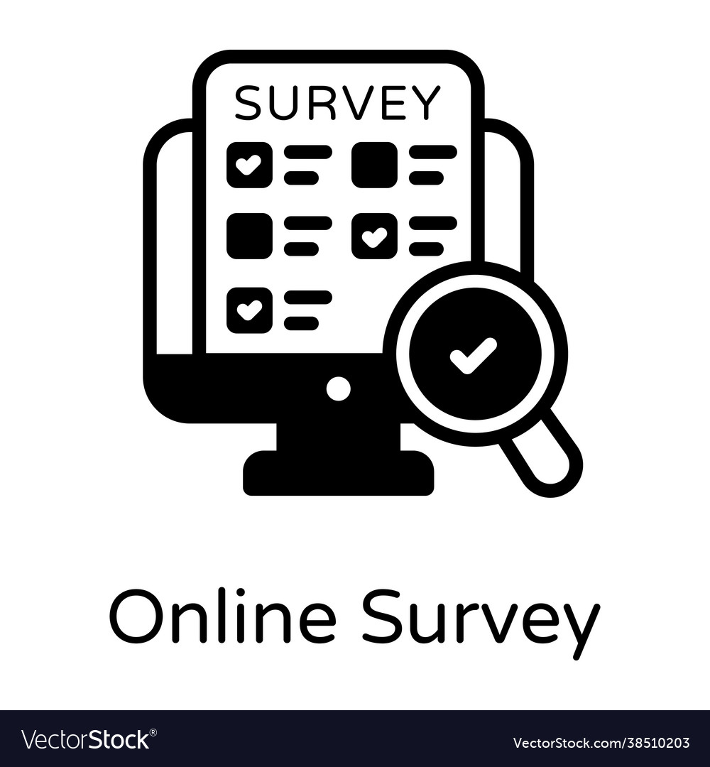 Online Survey Royalty Free Vector Image Vectorstock