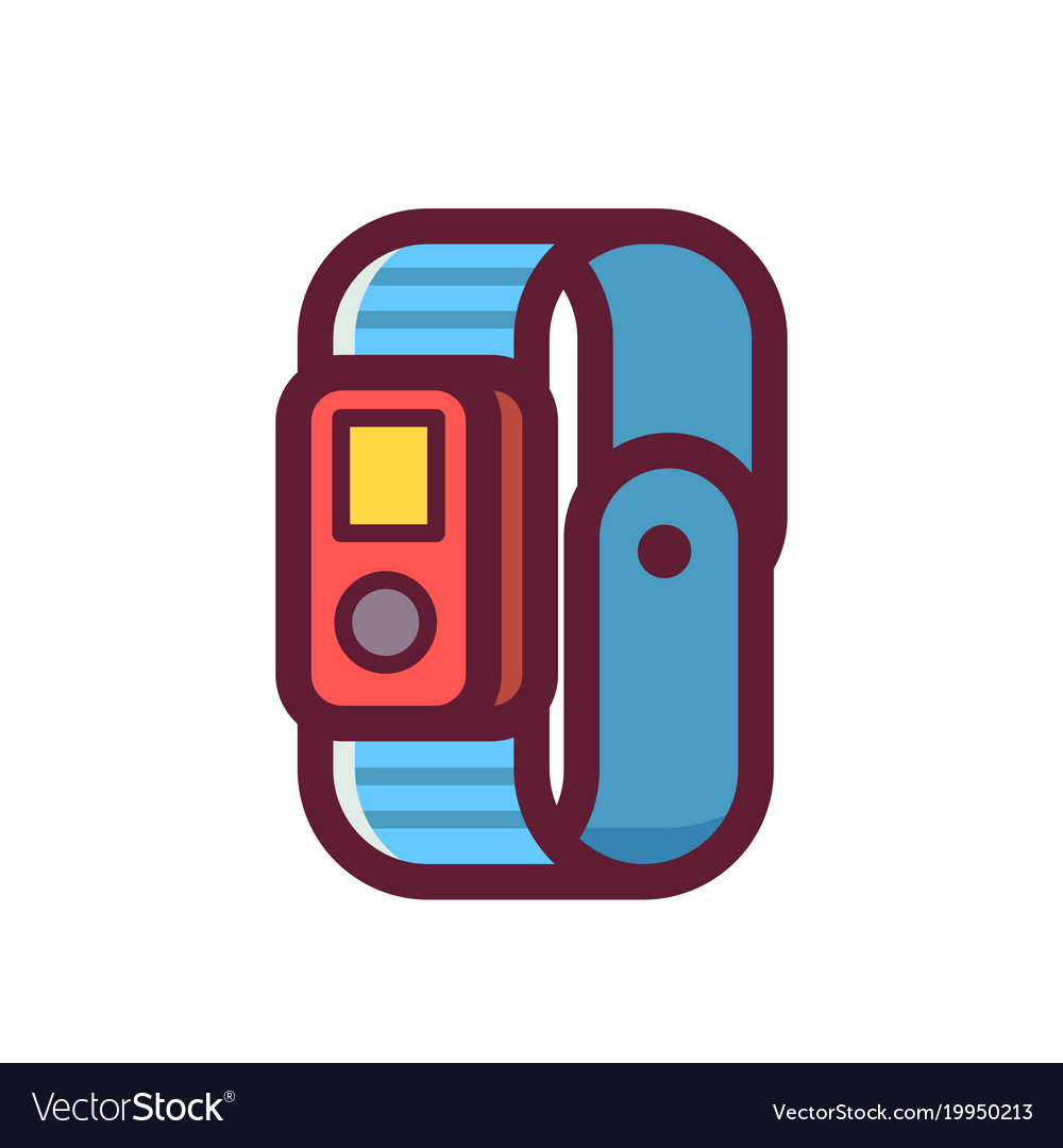 Fitness Tracker Icons Royalty Free Vector Image