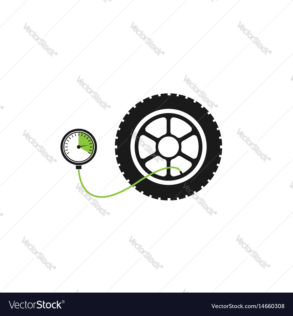 Tire Pressure Gauge Royalty Free Vector Image VectorStock