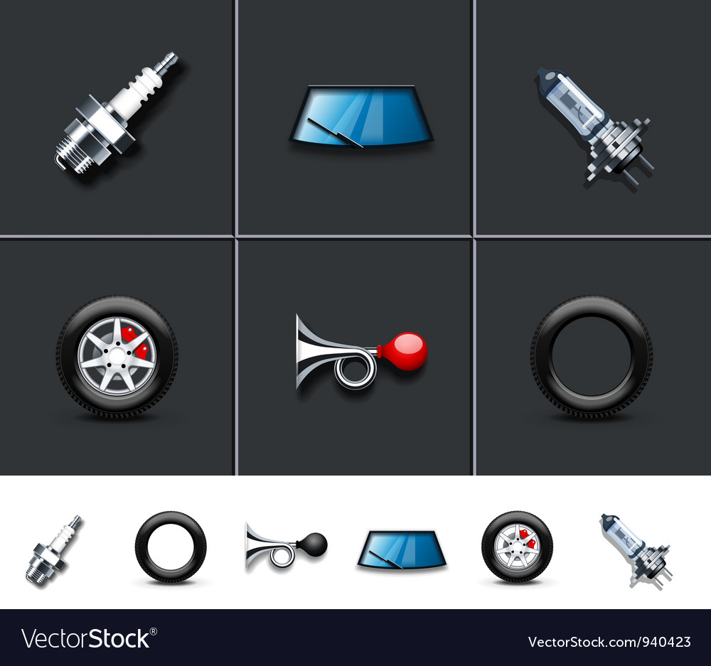 Car Parts Royalty Free Vector Image Vectorstock