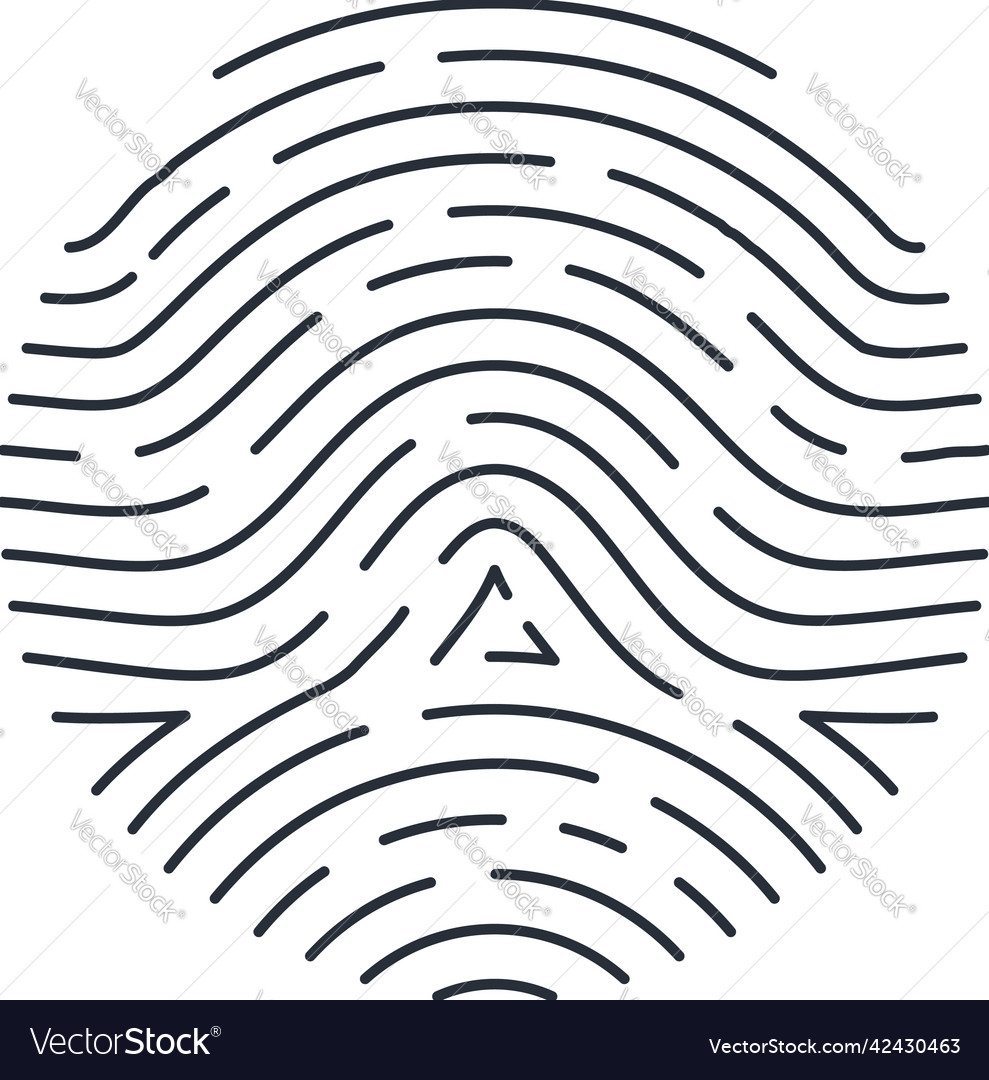 Fingerprint Royalty Free Vector Image Vectorstock