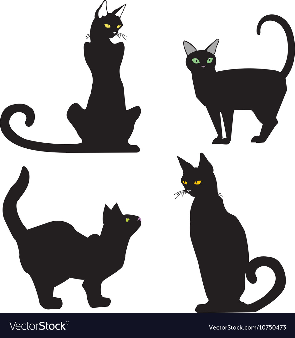 Blackcats Royalty Free Vector Image Vectorstock