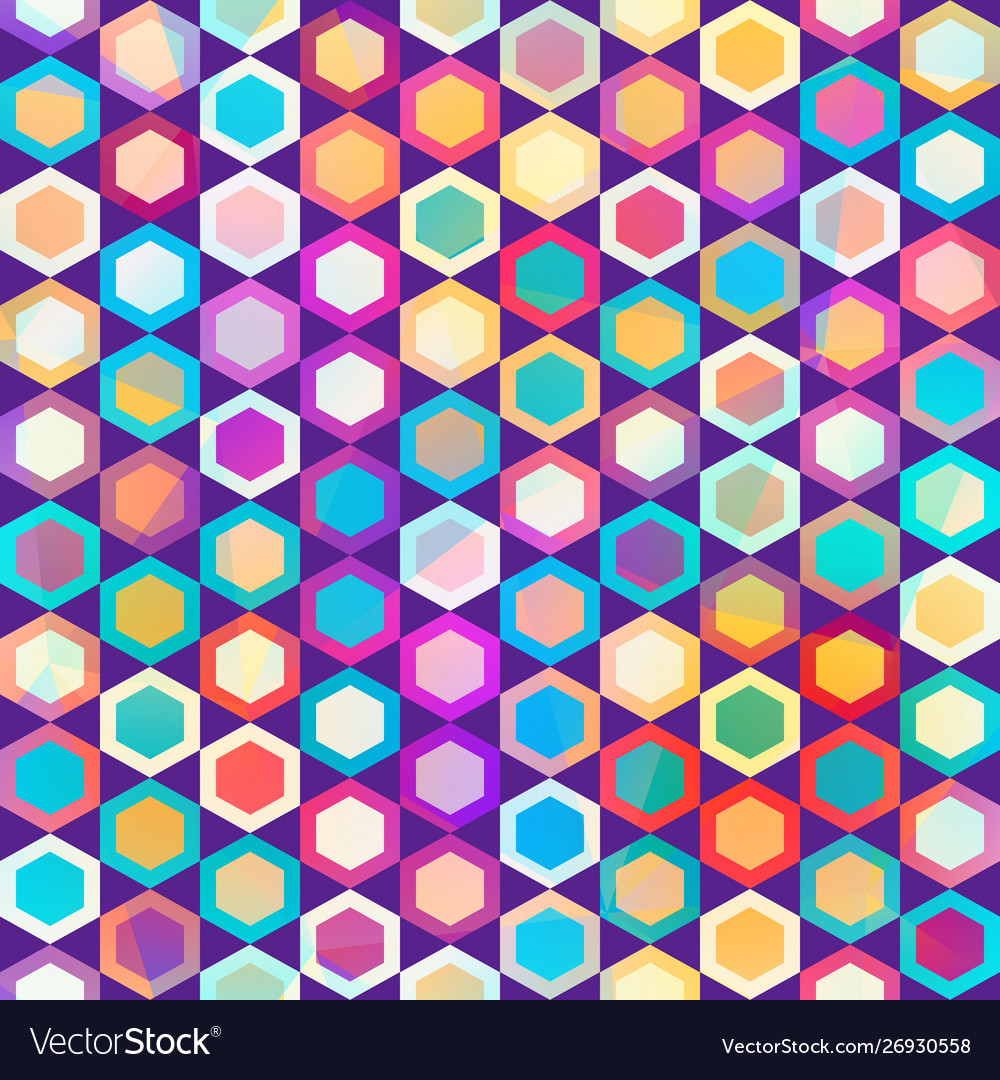 Colored Mosaic Seamless Pattern Royalty Free Vector Image