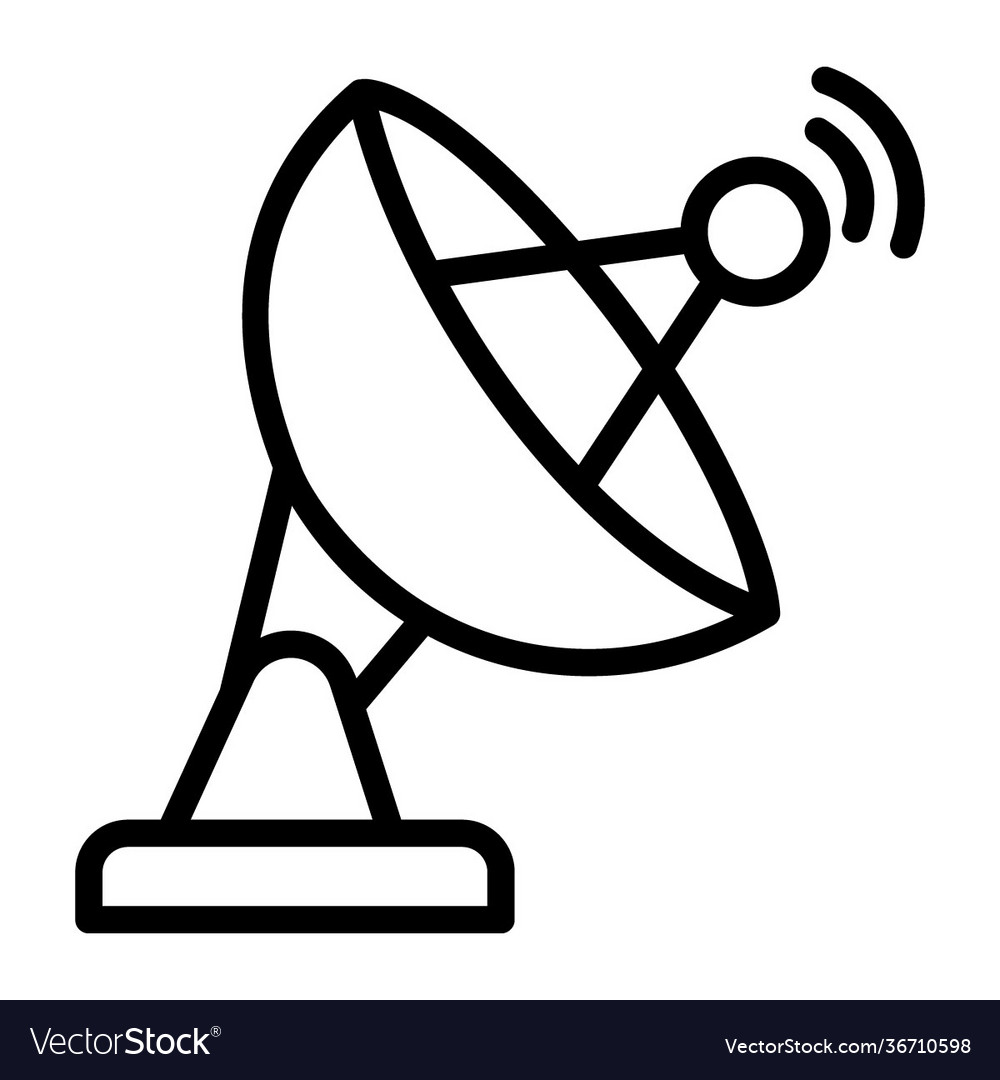 Parabolic Dish Royalty Free Vector Image Vectorstock