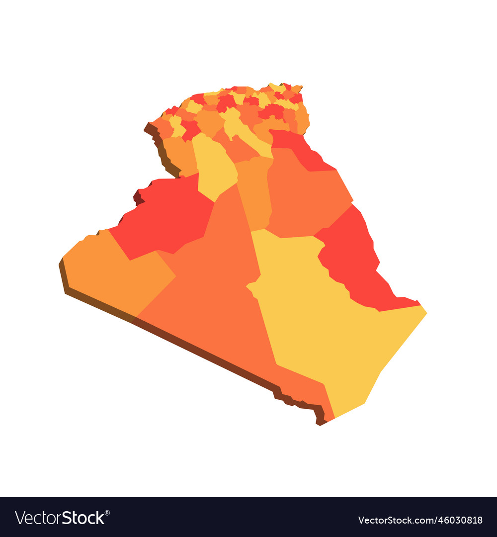 Algeria Political Map Of Administrative Divisions Vector Image