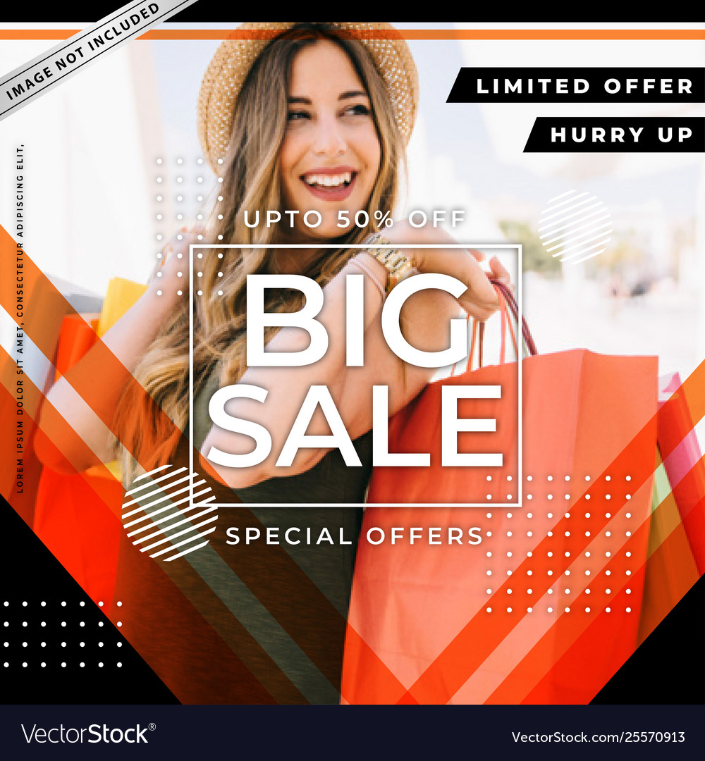 Modern Sale Banner Template Royalty Free Vector Image