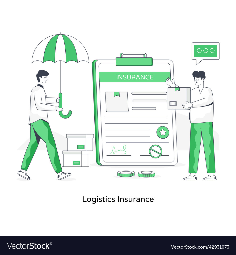 Logistics Insurance Royalty Free Vector Image Vectorstock