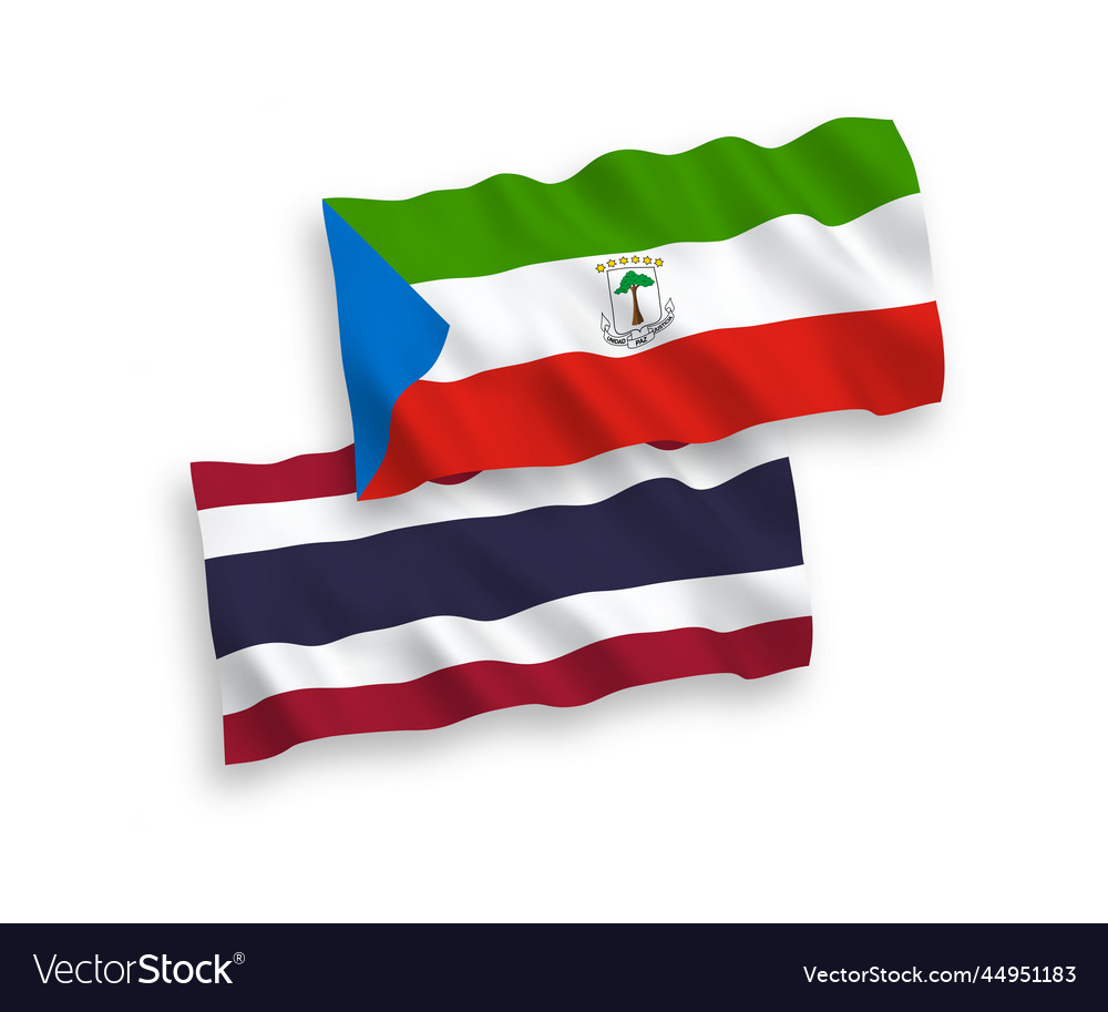 Flags Of Republic Equatorial Guinea Royalty Free Vector