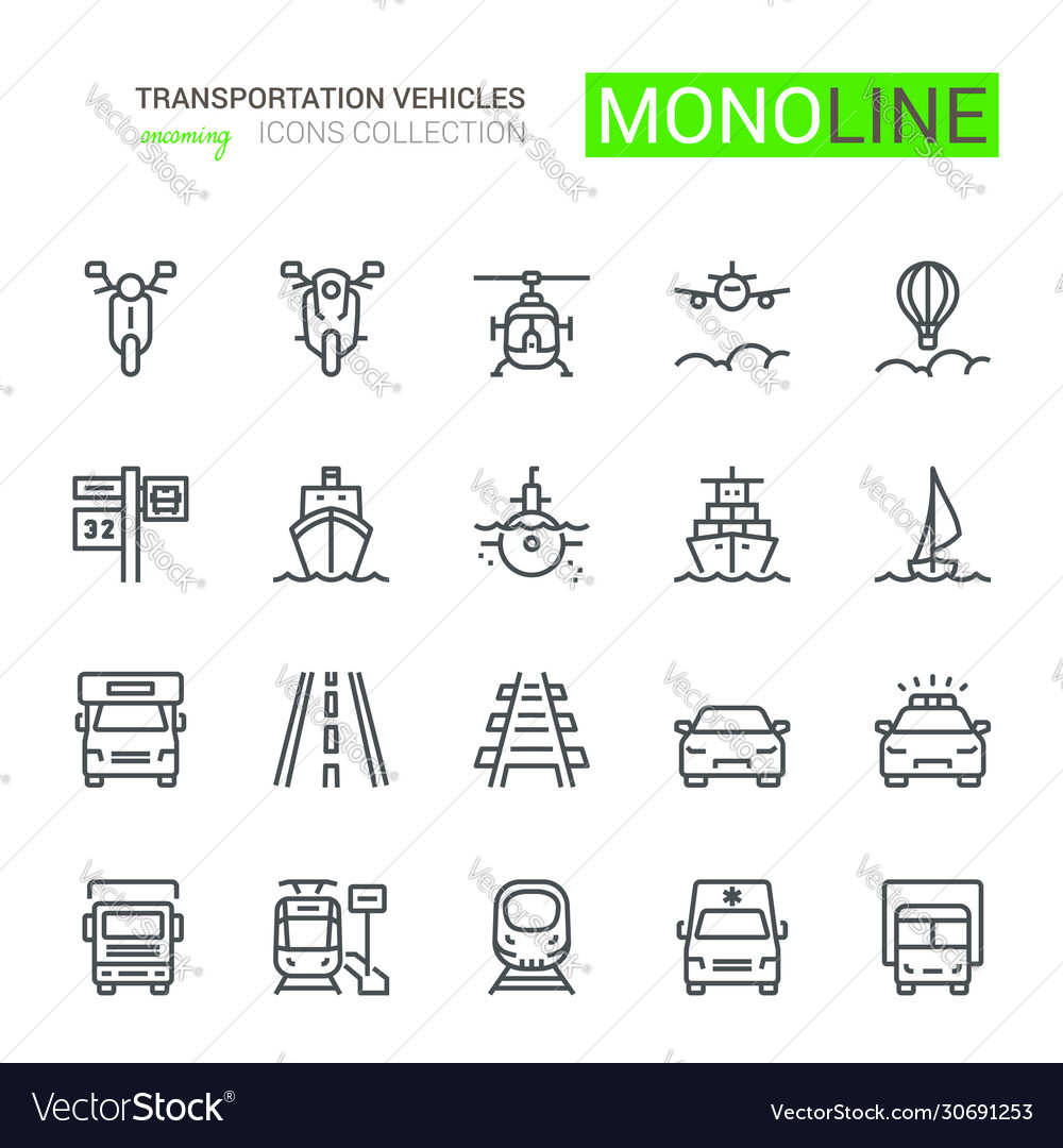 Transportation Icons Set Part Iii Royalty Free Vector Image