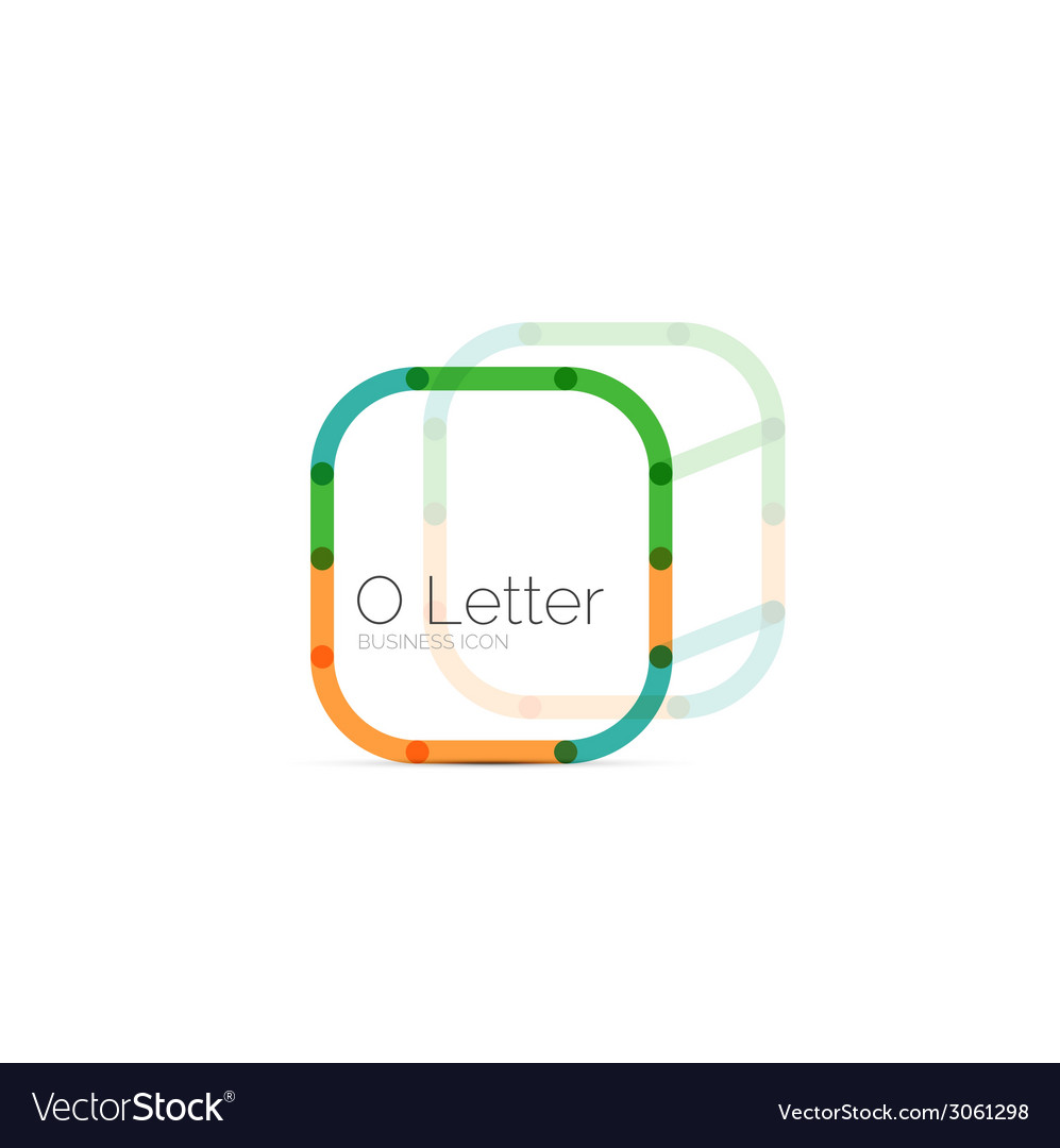 Minimal Font Or Letter Logo Design Royalty Free Vector Image