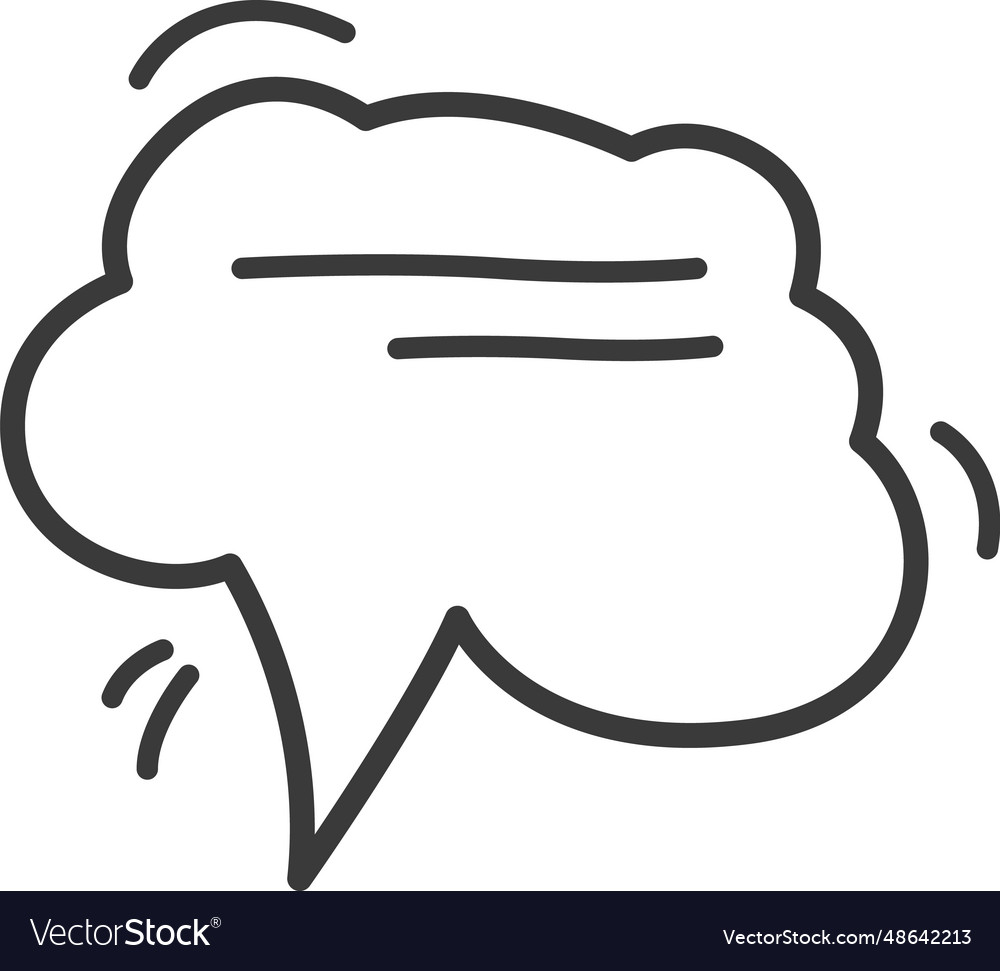 Speech Bubble Doodle Royalty Free Vector Image