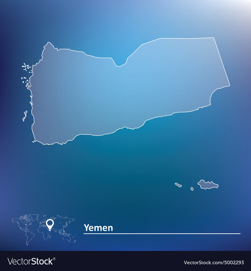 Map Of Yemen Royalty Free Vector Image Vectorstock