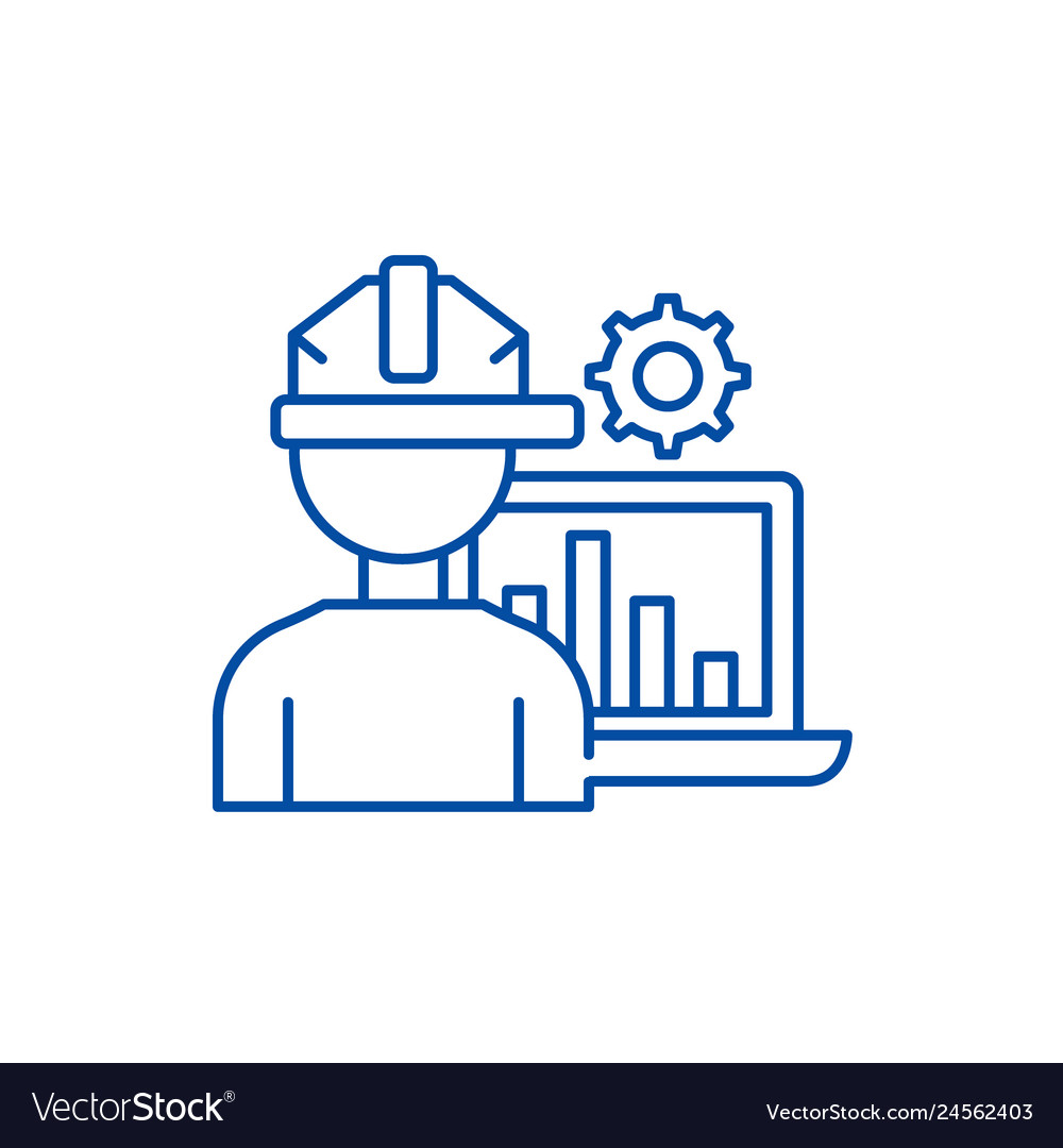 Production Automation Line Icon Concept Royalty Free Vector