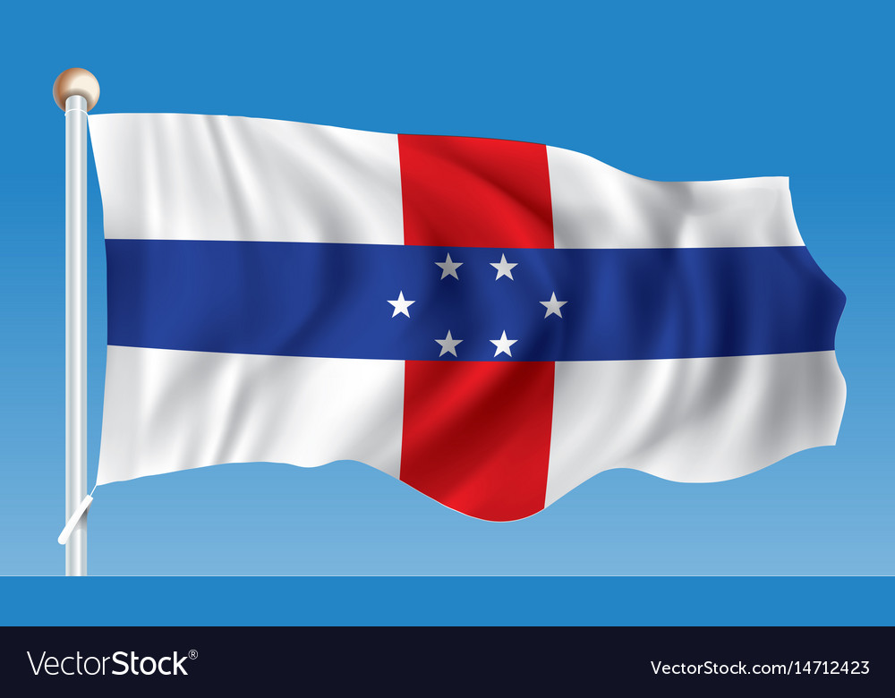 Flag Of Netherlands Antilles Royalty Free Vector Image