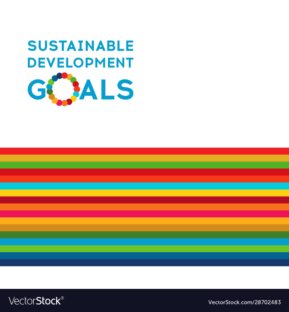 Sustainable Development Global Goals Corporate Vector Image