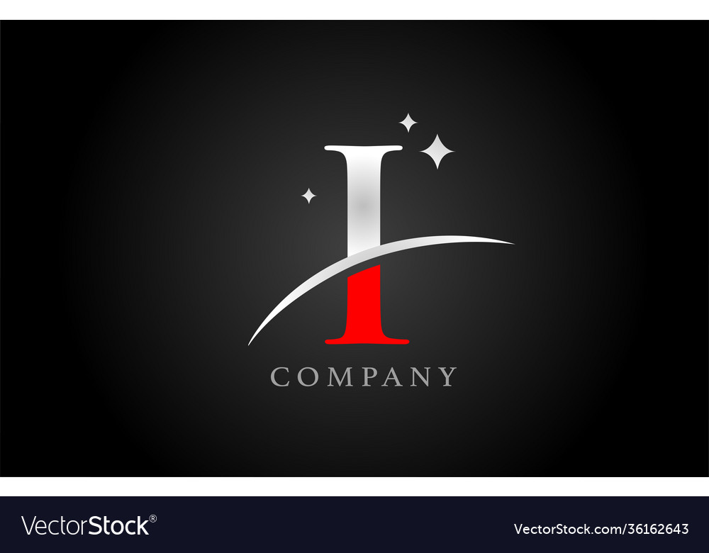 I Alphabet Letter Logo For Company And Corporate Vector Image