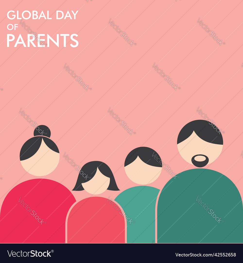 Global Parents Day Design Royalty Free Vector Image