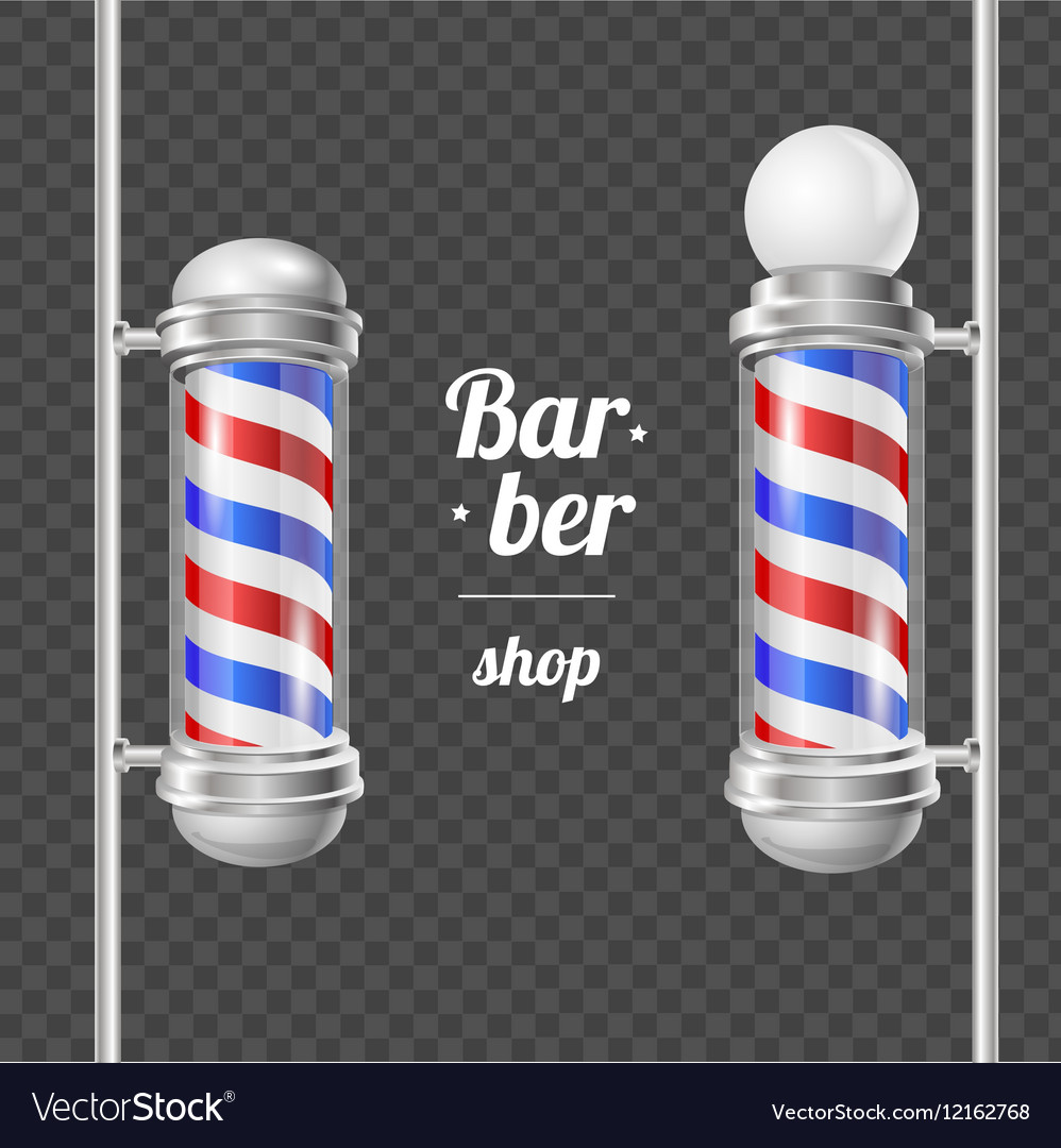 Barber Shop Pole Royalty Free Vector Image VectorStock