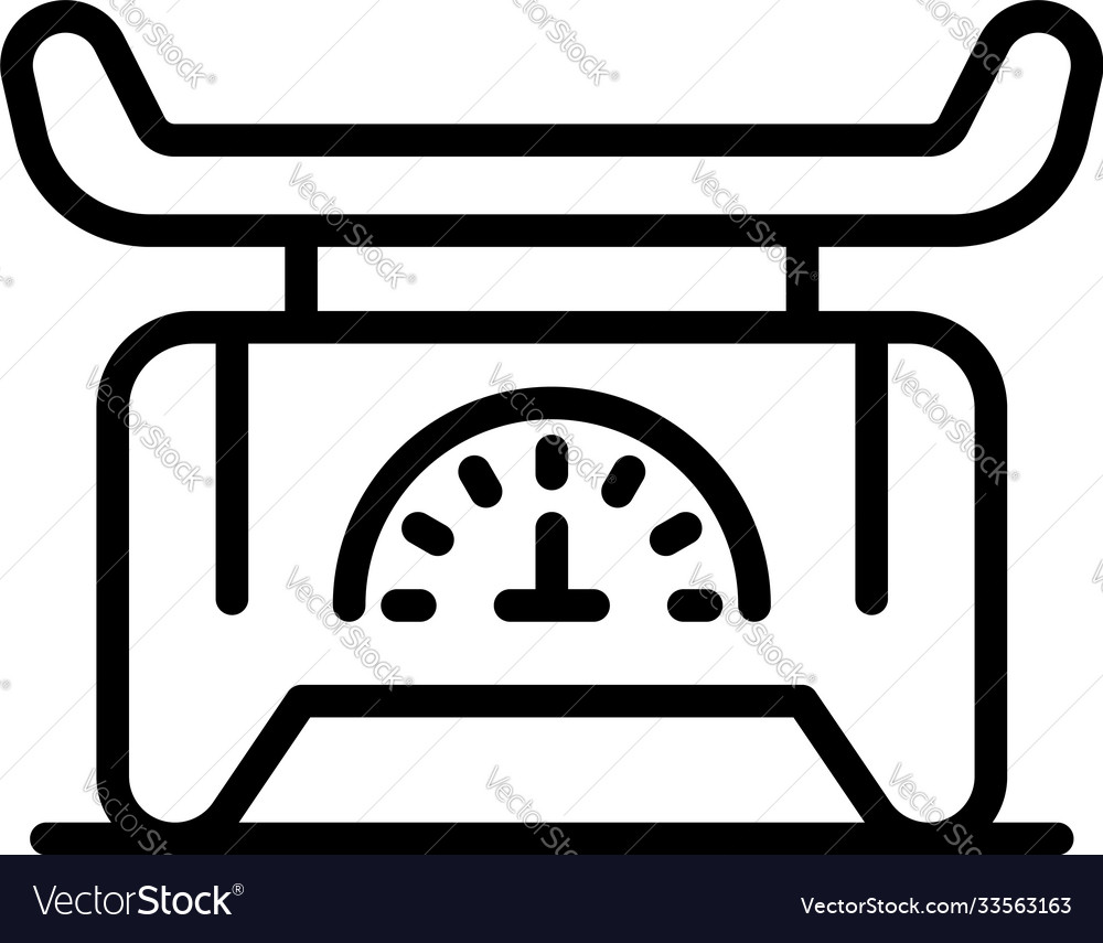 Baby Scales Icon Outline Style Royalty Free Vector Image