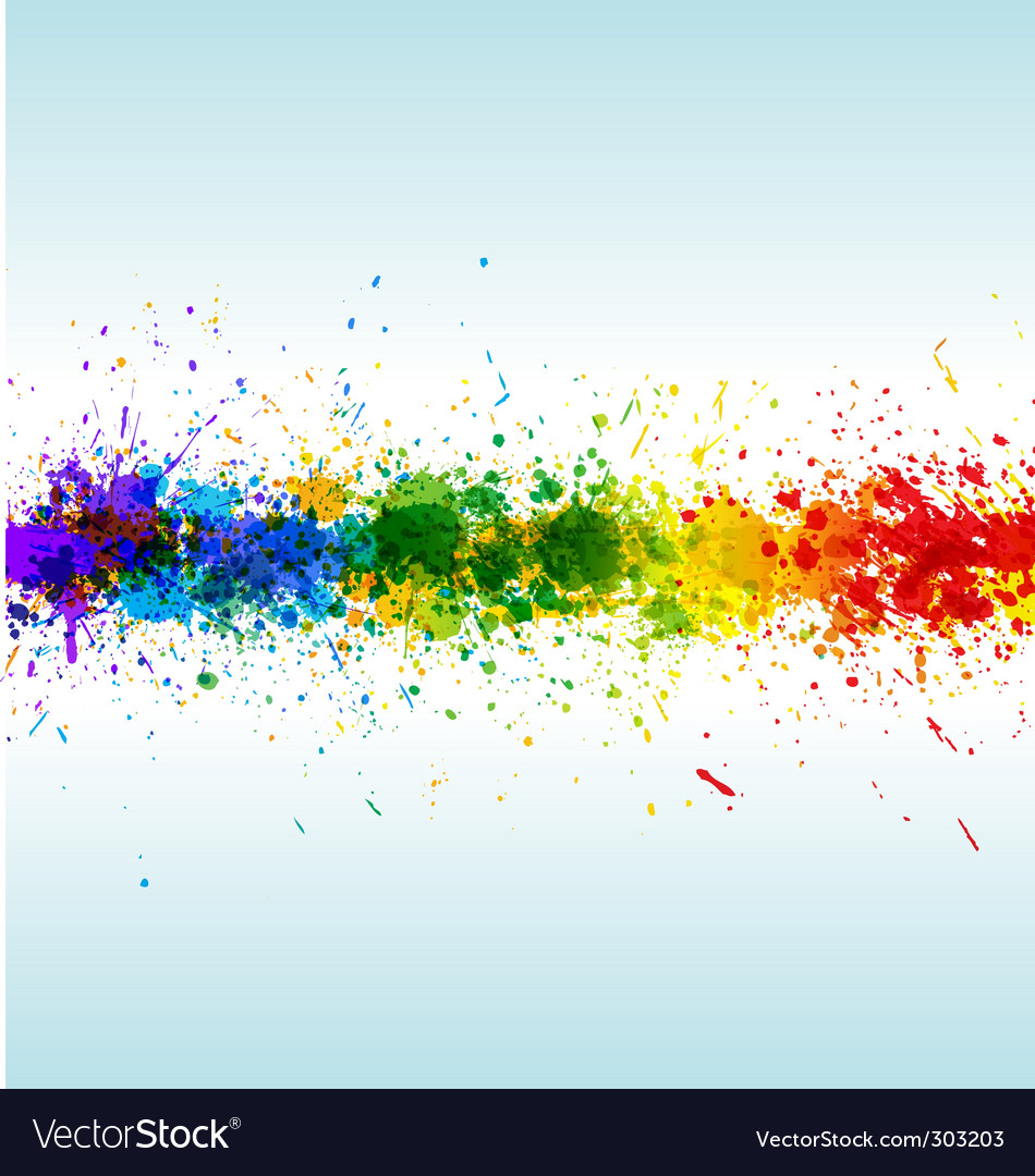 Paint Splashes Royalty Free Vector Image Vectorstock