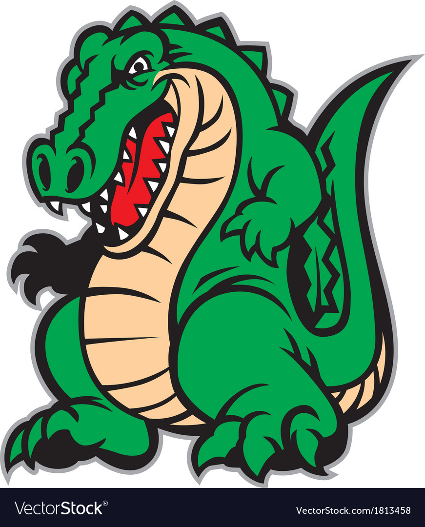 Crocodile Mascot Royalty Free Vector Image Vectorstock