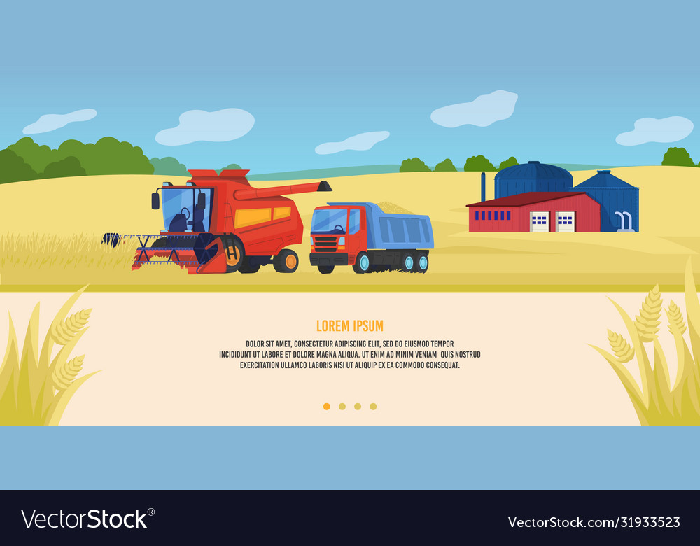 Agriculture Farming Cartoon Royalty Free Vector Image