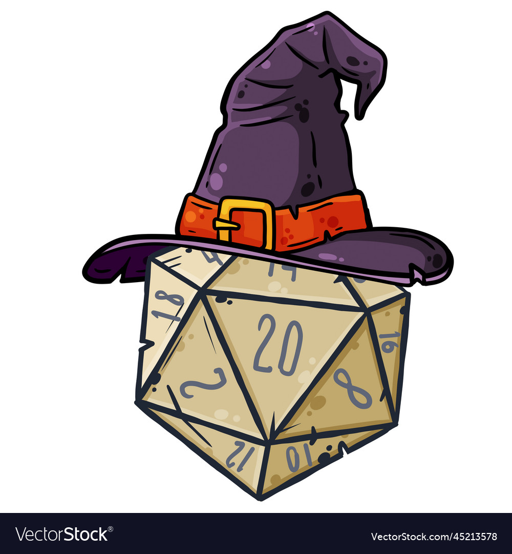 Dice For Playing Dnd Tabletop Game Royalty Free Vector Image