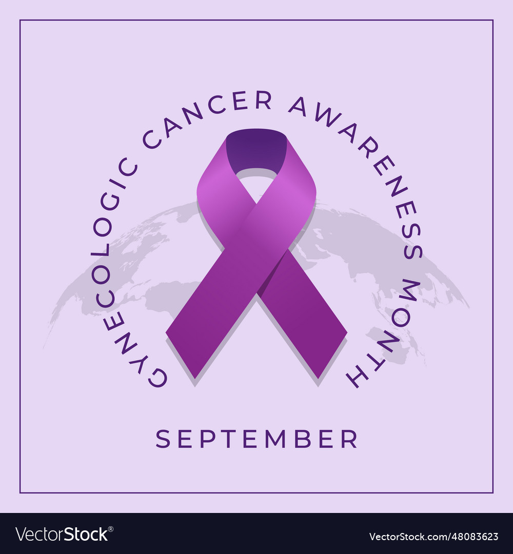 Graphic Of Gynecologic Cancer Awareness Month Vector Image