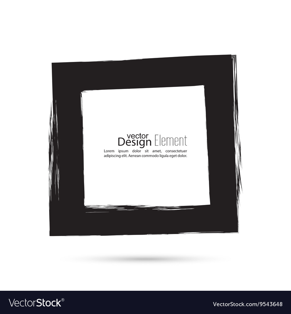 Set Hand Drawn Square Royalty Free Vector Image