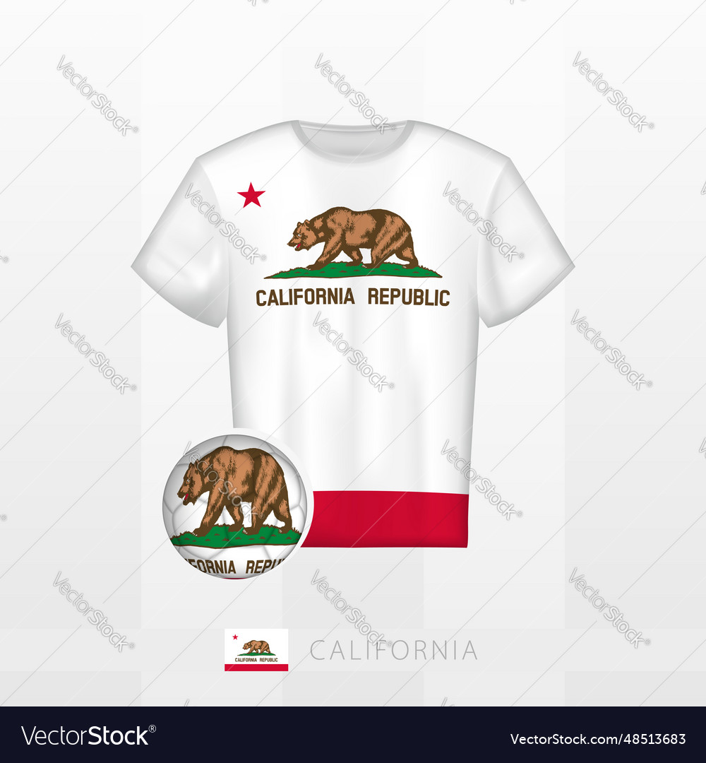 Football Uniform Of National Team California Vector Image