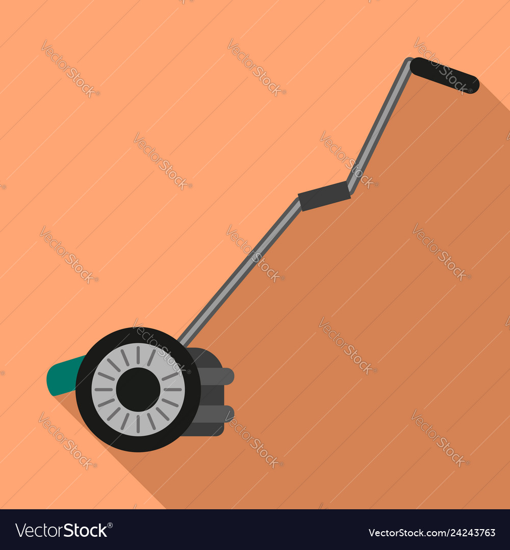 Hand Grass Cutter Icon Flat Style Royalty Free Vector Image