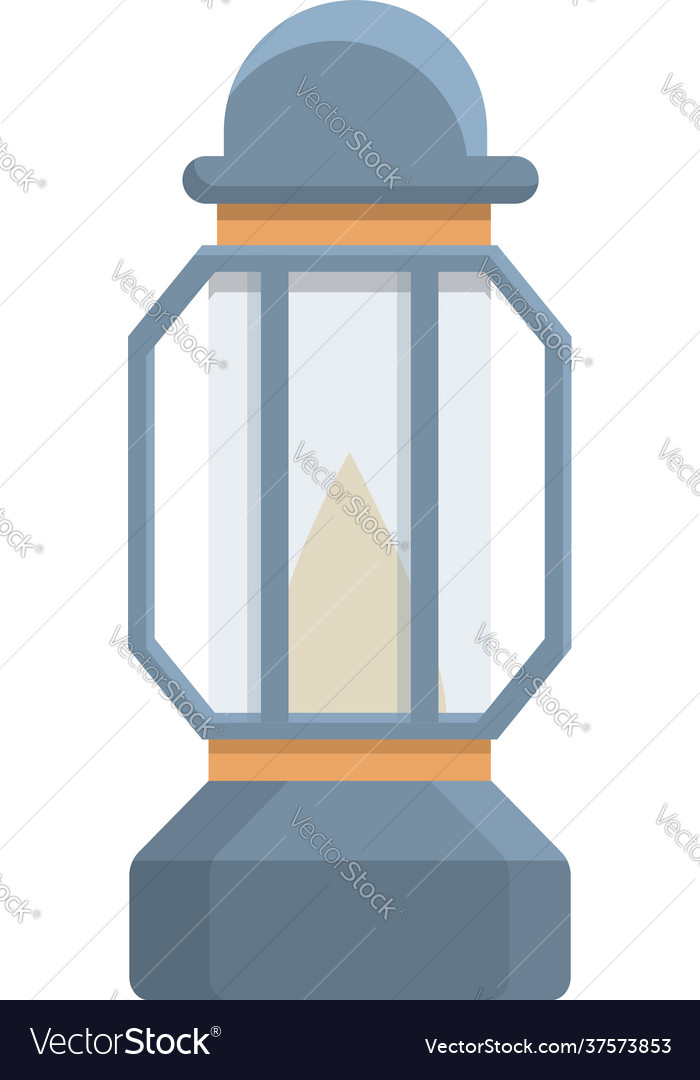 Kerosene Lamp Icon Cartoon Style Royalty Free Vector Image