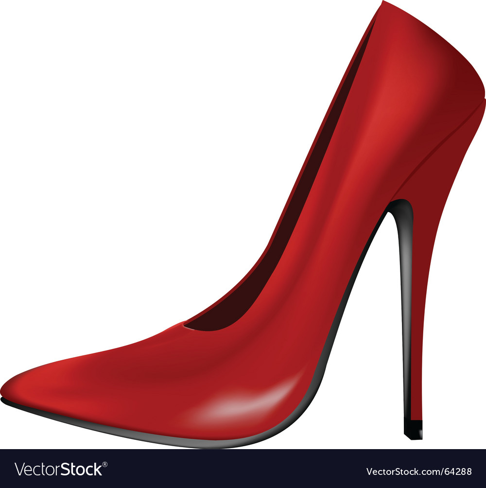 Red Shoe Royalty Free Vector Image VectorStock