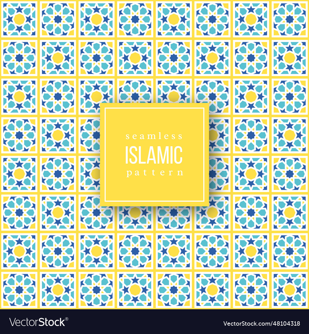 Seamless Pattern In Islamic Traditional Style Vector Image