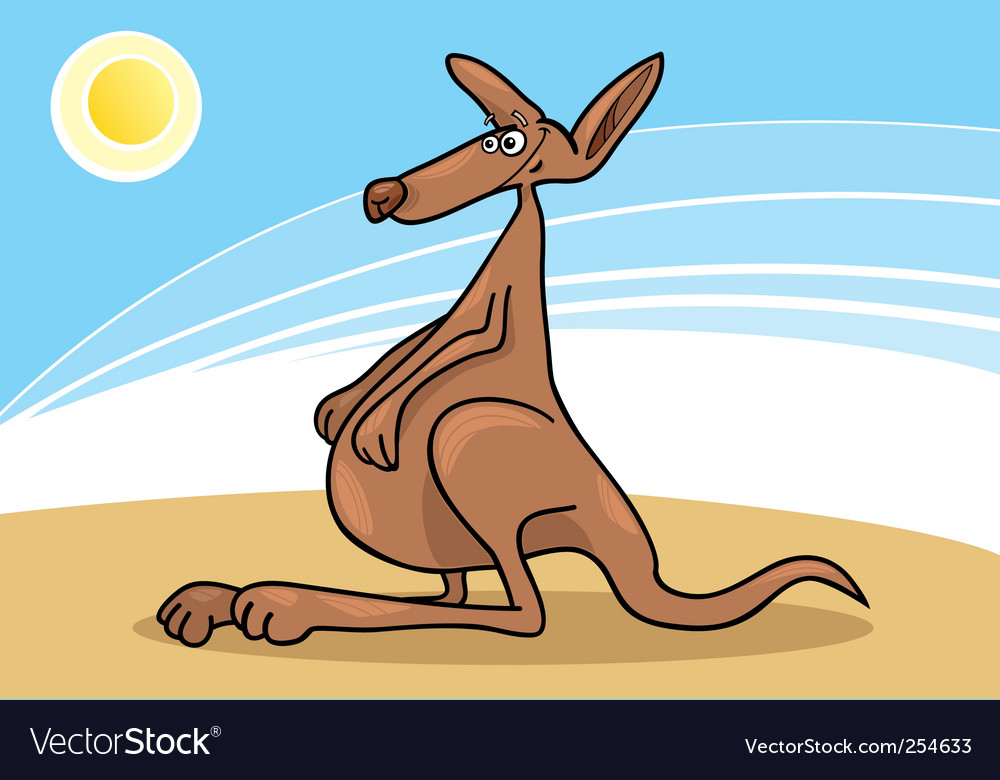 Cartoon kangaroo