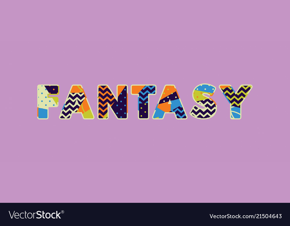 Fantasy Concept Word Art Royalty Free Vector Image