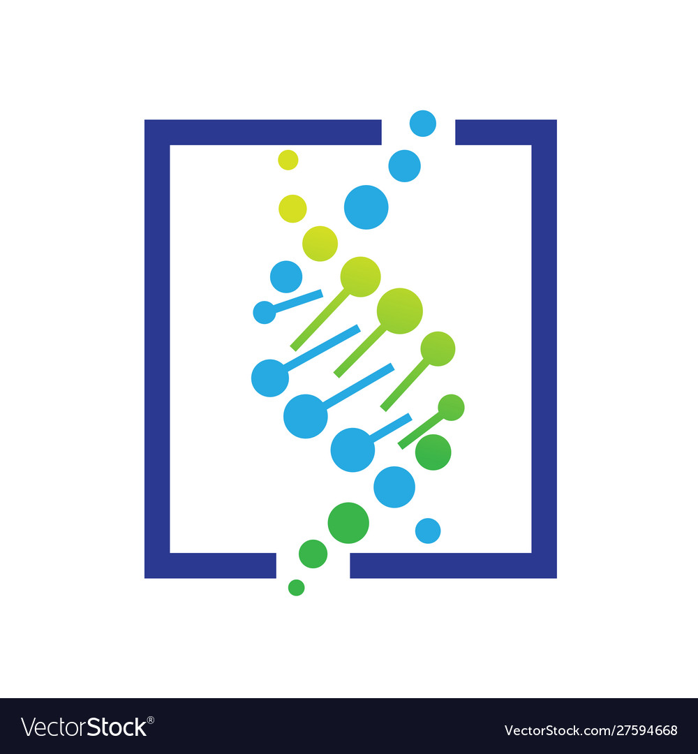 Dna Health Logo Designs Icons Royalty Free Vector Image