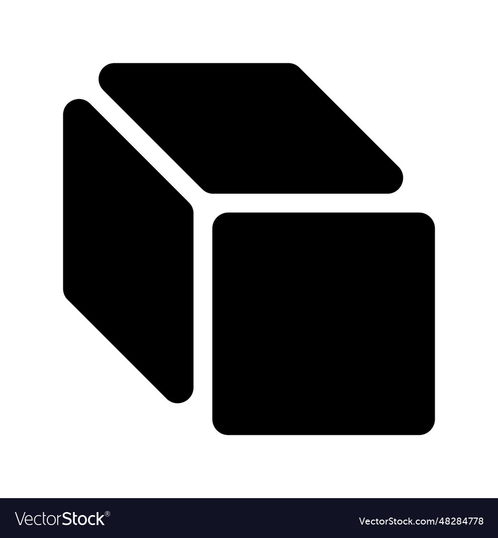 Cube Icon Royalty Free Vector Image VectorStock