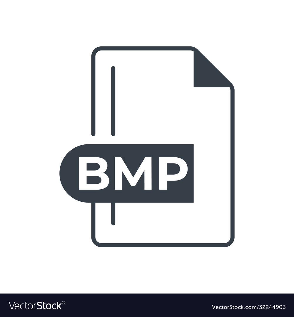 Bmp File Format Icon Bitmap Image Extension Vector Image