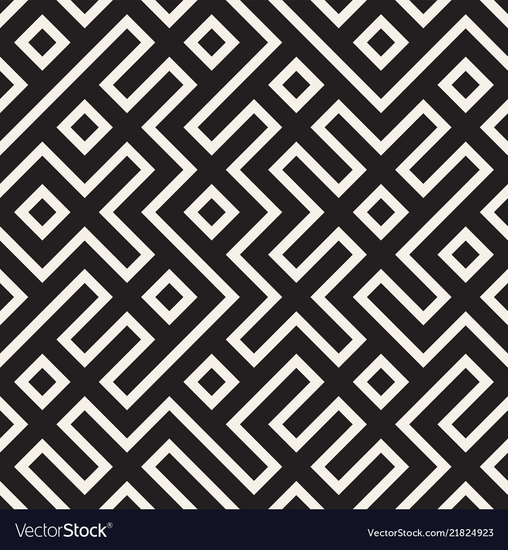 Irregular Maze Line Lattice Abstract Geometric Vector Image