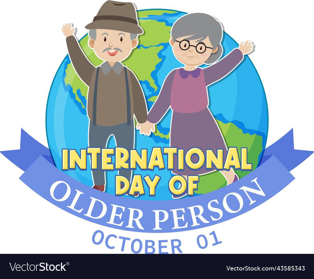 International Day For Older Persons Poster Vector Image