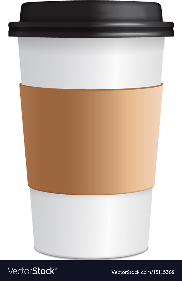 Paper Coffee Cup D Realistic Coffee Cup Vector Image