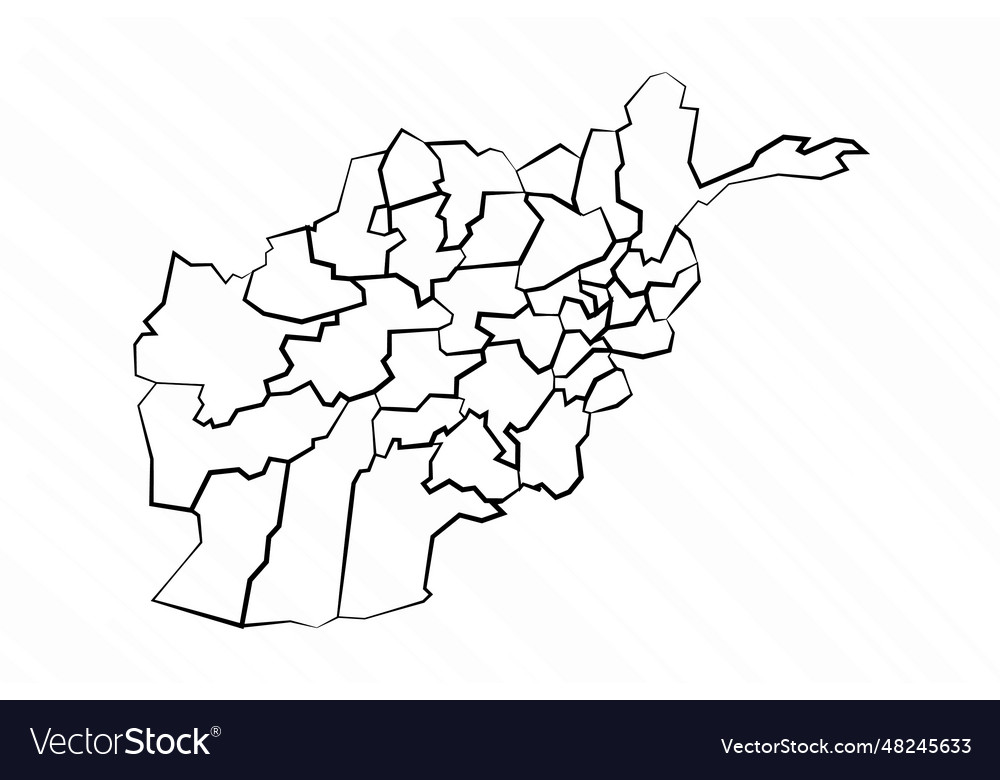 Hand Drawn Afghanistan Map Royalty Free Vector Image