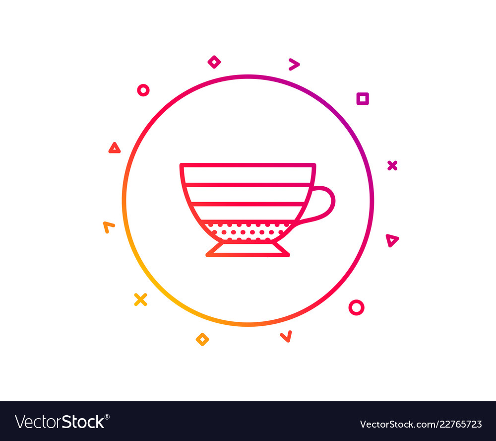 Cappuccino Coffee Icon Hot Drink Sign Royalty Free Vector