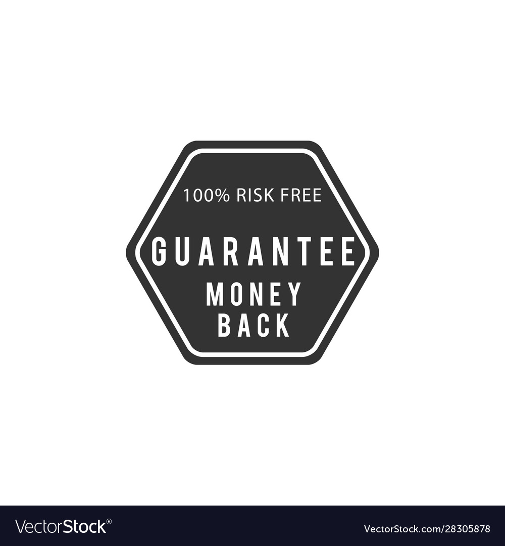 Money Back Guaranteed Badge Royalty Free Vector Image