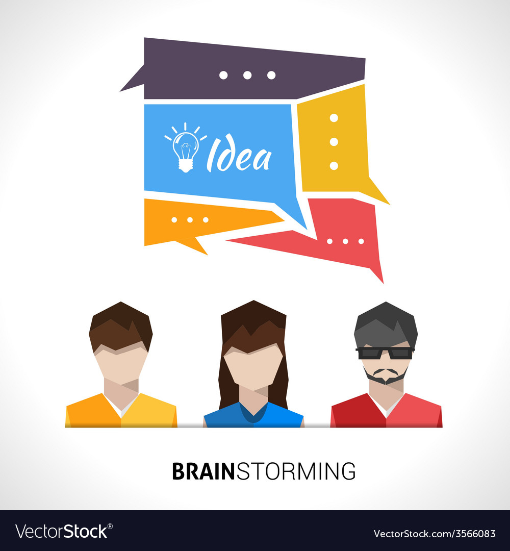 Brainstorming Concept Royalty Free Vector Image