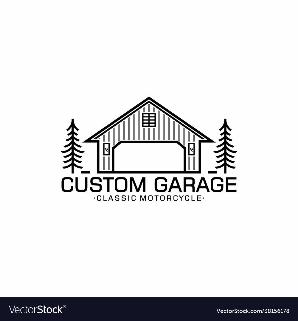 Garage Logo Design Template Design Royalty Free Vector Image